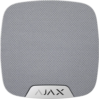 Бездротова сирена з клемою для додаткового світлодіода Ajax HomeSiren S (8PD) white 99-00014677 фото